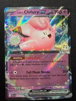 Lillie's Clefairy ex Double Rare SV09: Journey Together 056/159 NM Pokemon TCG - Image 1
