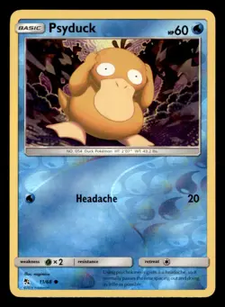 PSYDUCK 11/68 C HIDDEN FATES POKEMON TCG REVERSE HOLO NM - Image 1