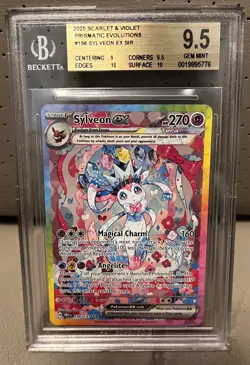 Pokemon Sylveon EX 156/131 Bgs 9.5 Prismatic Special Illustration Rare SIR - Image 1