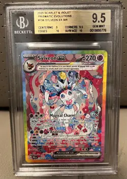Pokemon Sylveon EX 156/131 Bgs 9.5 Prismatic Special Illustration Rare SIR - Image 3