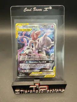 Pokemon Mewtwo & Mew GX SM Black Star Promo Holo TAG TEAM SM191 Near Mint - Image 1