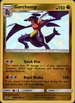 Garchomp SV40/SV94 Holo - Pokemon Hidden Fates: Shiny Vault - NM - Image 1