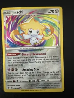 Jirachi 119/185 Swsh04: Vivid Voltage Holo Pokemon - Image 1
