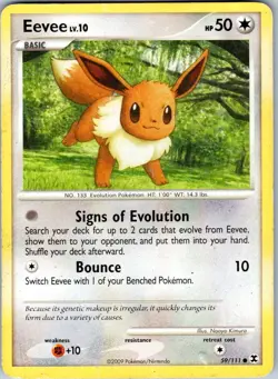 EEVEE 59/111 RISING RIVALS POKEMON DMG - Image 1