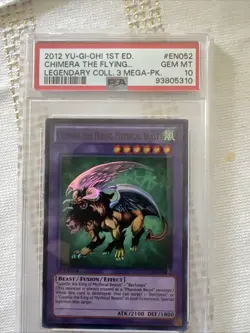 2012 Yugioh Chimera The Flying Mythical Beast LCYW-EN052 1st Edition PSA 10 GEM - Image 2