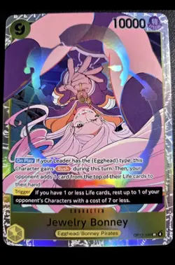 One Piece TCG Jewelry Bonney OP13-108 SR English Foil Super Rare - Image 1