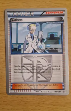 Pokemon TCG Plasma Storm World Championship 2015 Colress Trainer Card - Image 1