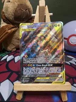 Reshiram & Zekrom GX 222/236 - Cosmic Eclipse - Ultra Rare Holo Pokemon Card - Image 1