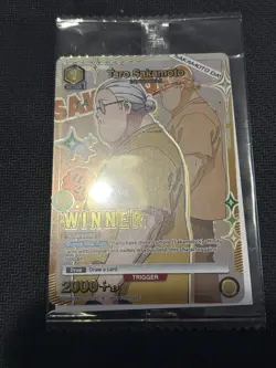 Union Arena Taro Sakamoto Winner Foil Promo Card UEPR/SMD-1-022 Sealed Pack - Image 2