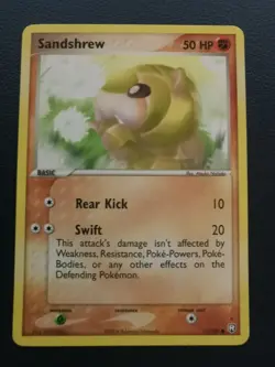 Pokemon Card Sandshrew 74/109 EX Team Rocket Returns Common - Image 1