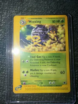 Pokemon Weezing 070/165 Expedition Base Set Regular Rare Card 2002 - Image 1