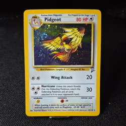 Pokemon Pidgeot TCG Base Set 2 Holo Unlimited Rare Card 14/130 NM - Image 1