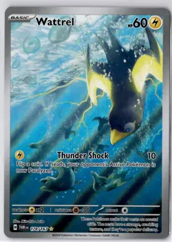 Wattrel 178/167 Twilight Masquerade TWM Pokemon Holo Illustration Rare NM Card - Image 1