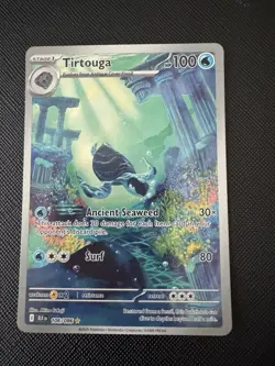 Pokemon TCG Tirtouga 106/086 SV Black Bolt Holo Illustration Rare 100 HP Card - Image 1