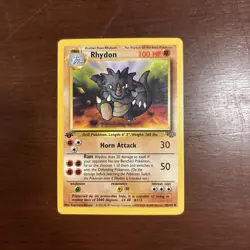 Rhydon 45/64 Jungle First Edition Pokemon Card In Mint Condition - Image 1