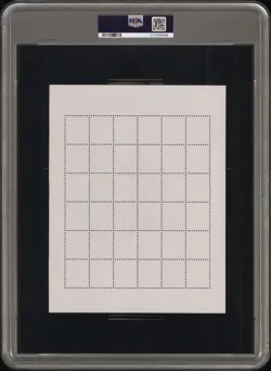 Mewtwo Gengar Alakazam Pokemon Card Stamp Sheet Shogakukan Nippon Nintendo PSA 2 - Image 2