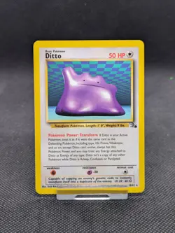 Ditto 18/62 Non Holo Fossil Set Rare Pokemon Card WOTC LP-NM - Image 1