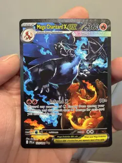 Pokemon PFL Mega Charizard X EX Holo 125/094 English Card - Image 1