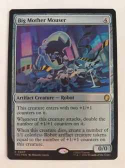 MTG Big Mother Mouser, Foil, NM/Unplayed, TMNT - Image 1