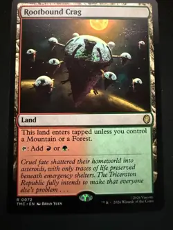 Rootbound Crag #72 MTG TMNT Universes Beyond Land Rare Magic NM - Image 1