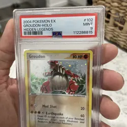 Pokemon Card Holo Groudon 102/101 PSA 9 MINT ex Hidden Legends - Image 2
