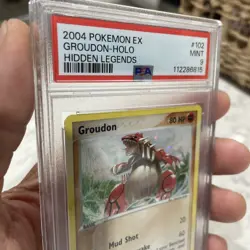 Pokemon Card Holo Groudon 102/101 PSA 9 MINT ex Hidden Legends - Image 5