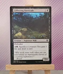 MTG: Gibbering Barricade 095/281 - Dominaria United - NM Condition - Image 1