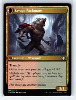 2021 MTG Innistrad: Crimson Vow Regular Uncommon Child of the Pack 234/277 - Image 2