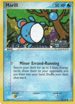 Pokemon: Team Rocket Returns: Reverse Holofoil Marill: Lightly Played Condition - Image 1
