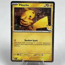 Pikachu 051/162 Cosmos Holo Pokemon Day 2026 Stamped Promo NM Condition - Image 1