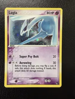 Pokemon Lugia POP Series 5 Holo 2007 2/17 Rare LP With Swirl🌀 - Image 1