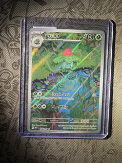 Pokemon Ivysaur 167/165 Scarlet & Violet 151 Illustration Rare Holo English - Image 2