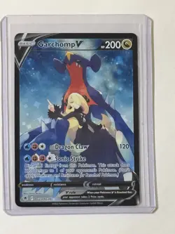 Pokemon Garchomp V Full Art Ultra Rare Holo TG23/TG30 Astral Radiance Card - Image 1