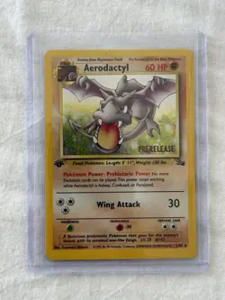 Aerodactyl 1st Edition 1/62 Fossil Pokemon TCG - Holo Rare - Image 1