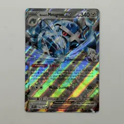 Pokemon TCG Steven's Metagross ex 145/182 Double Rare Near Mint Destined Rivals - Image 1
