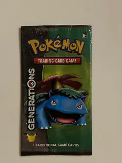 EMPTY Pokemon Generations VENUSAUR 20th Anniversary Booster Pack - Image 1