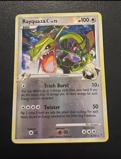2009 Pokemon Rayquaza C Platinum SupremeVictors Holo Card 8/147 HP - Image 1