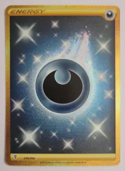 DARKNESS ENERGY 236/203 SECRET RARE EVOLVING SKIES POKEMON NM - Image 1