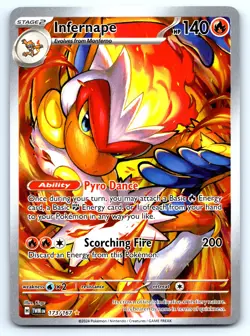 Pokemon Infernape - SV06: Twilight Masquerade TWM Holo 173/167 NM Illustration R - Image 1