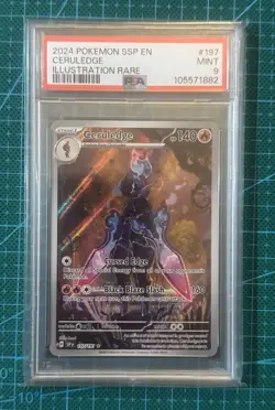 Pokemon TCG Ceruledge 197/191 Illustration Rare Surging Sparks PSA 9 - 105571882 - Image 1