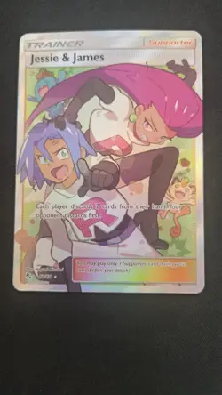 Pokemon Hidden Fates Jessie & James 68/68 Full Art Trainer Rare - Image 1