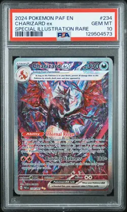 Pokemon 2024 Charizard ex 234/091 SIR Paldean Fates GEM MINT PSA 10 - Image 1