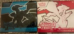 Black Bolt and White Flare POKEMON CENTER ETB Elite Trainer Box SEALED - Image 1