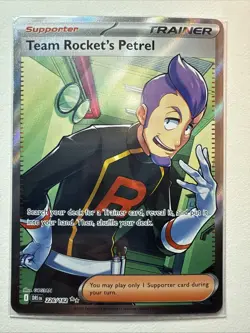 Pokemon TCG Destined Rivals Team Rockets Petrel 226/182 Ultra Rare Full Art NM - Image 1
