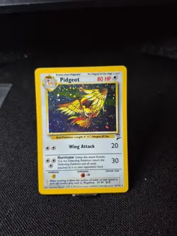 Pokemon Pidgeot TCG Base Set 2 Holo Unlimited Rare Card 14/130 NM Condition - Image 1