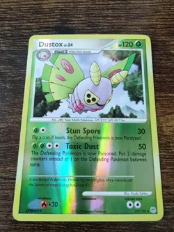 Dustox 25/130 Diamond & Pearl Base Set Pokemon Reverse Holo MINT - Image 1