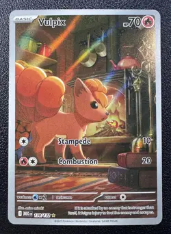 Pokemon: Vulpix Illustration Rare IR Holo Full Art Mega Evolutions 138/132 - Image 1