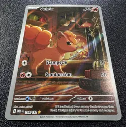 Pokemon: Vulpix Illustration Rare IR Holo Full Art Mega Evolutions 138/132 - Image 2