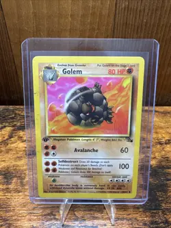 Golem (Grolem) - French WOTC 1st Edition Fossil 36/62 - NM- Pokemon - Image 1