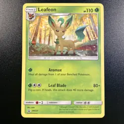 Leafeon SM237 Black Star PROMO Non-Holo Pokemon Card Near Mint NM - Image 1